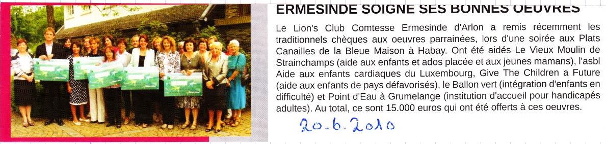 Dans la presse 2010 - Actualités